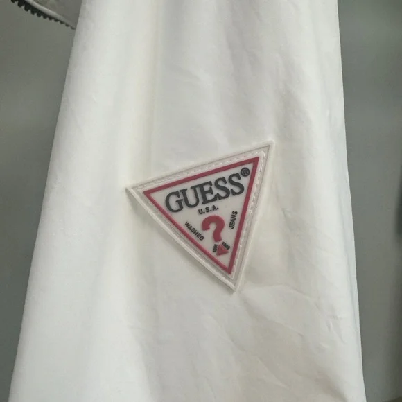 Guess White Jacket with Black Trim - Picture 4 of 12